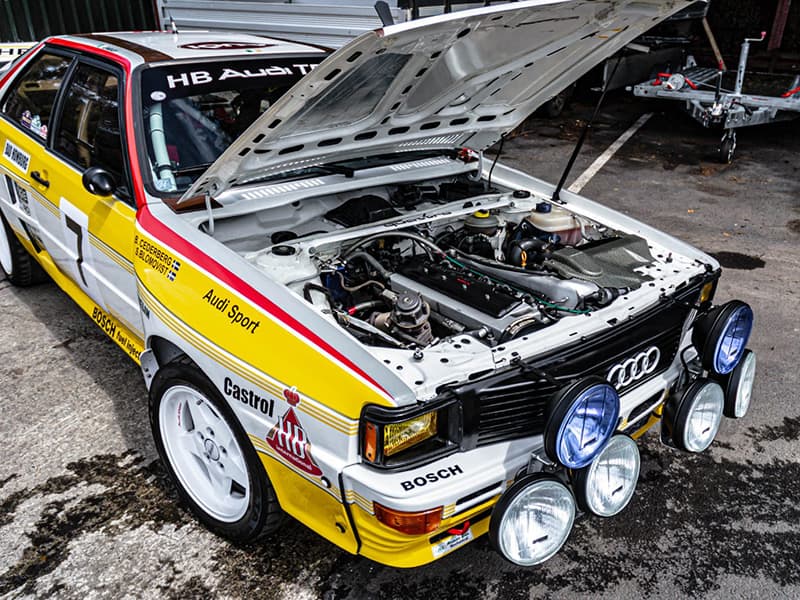 The Audi Sport Quattro driven by Stig Blomqvist.